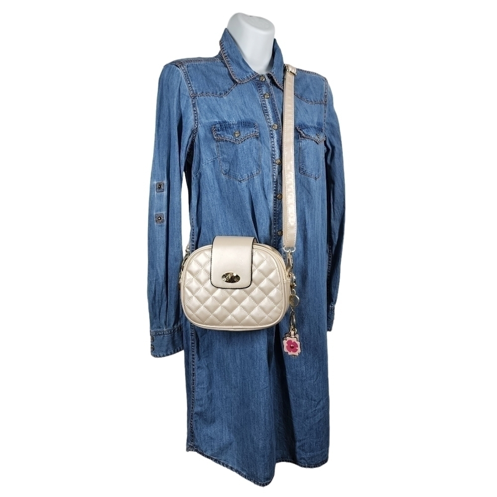 BEIBAOBAO IRIDESCENT CROSSBODY BAG